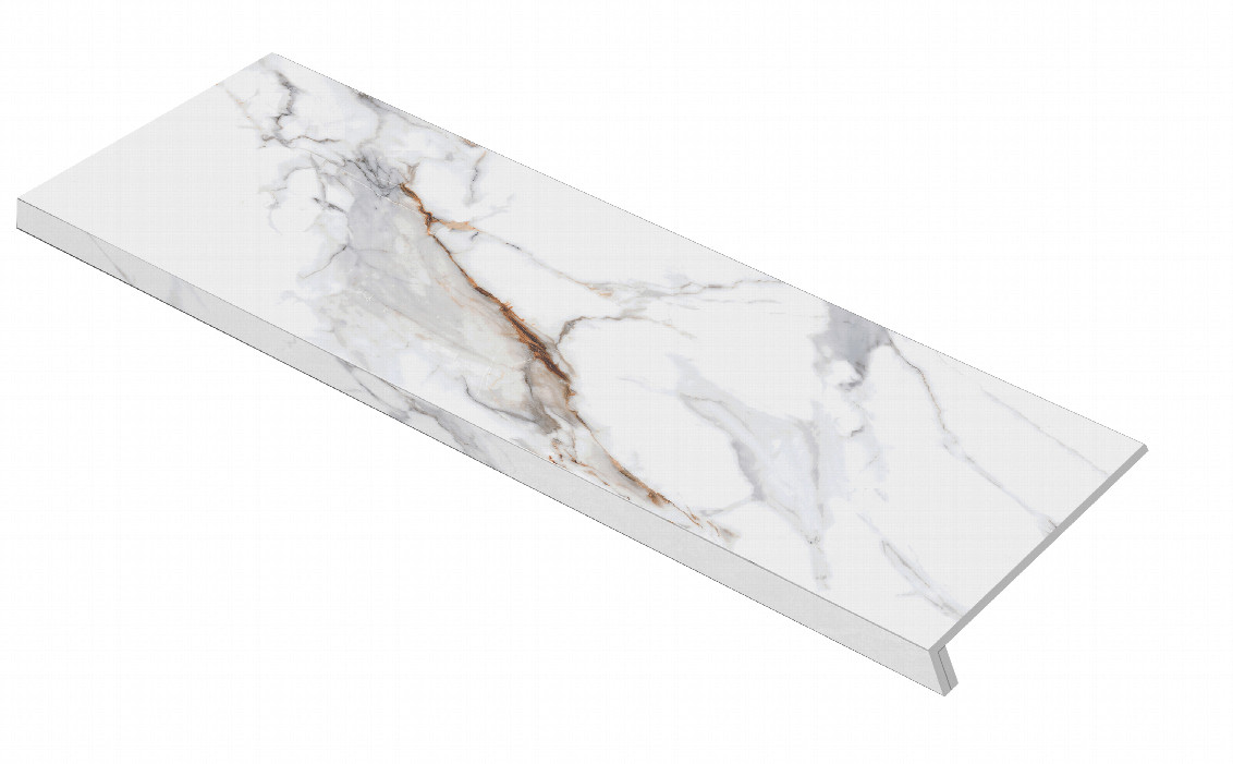 Ступень фронтальная Calacatta Macchia Vecchia Recto Levigato 33x120