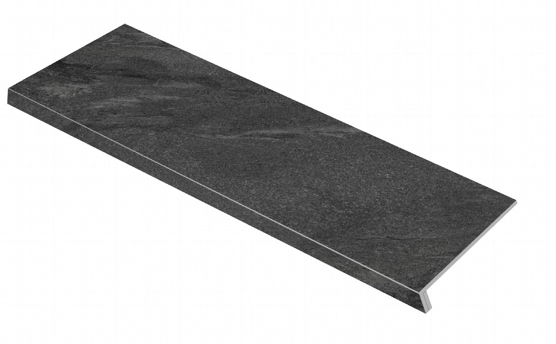 Ступень фронтальная Yard Black Recto Anti-slip 33x120